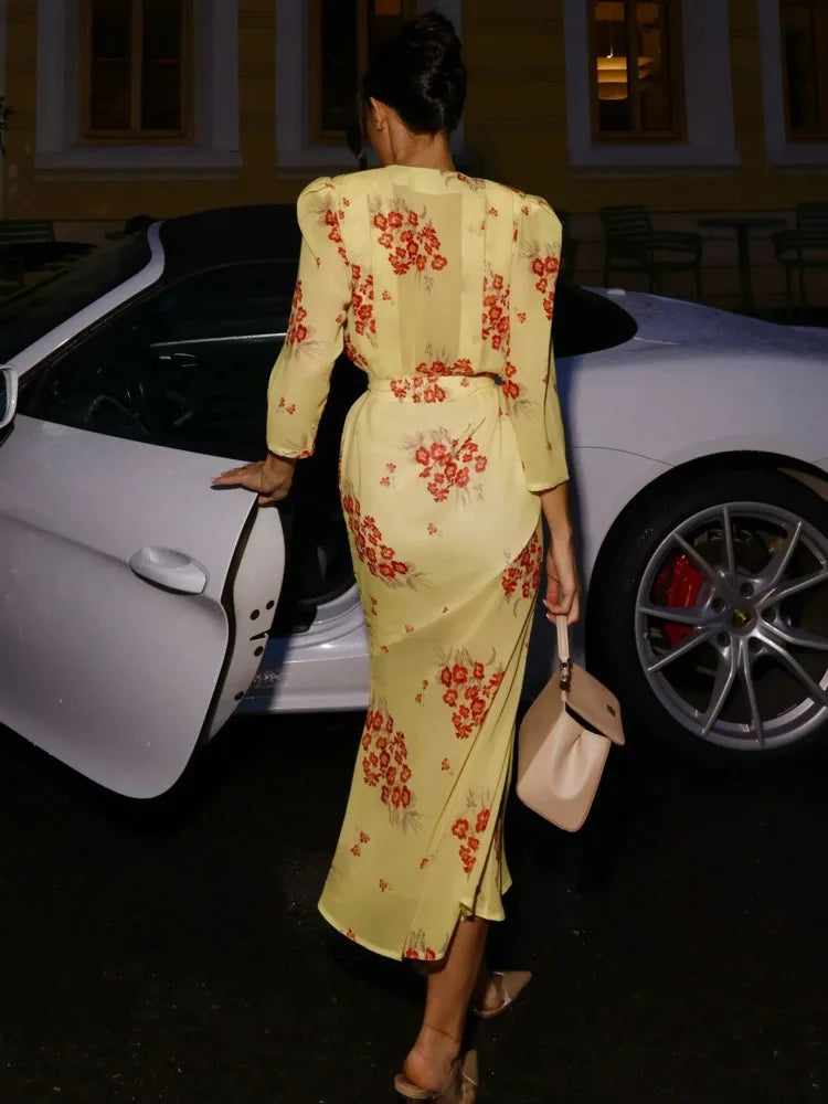 Chic yellow dress
