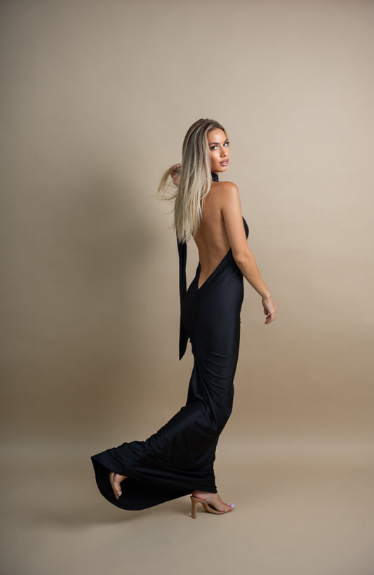 Robe Wet Noire Élégante