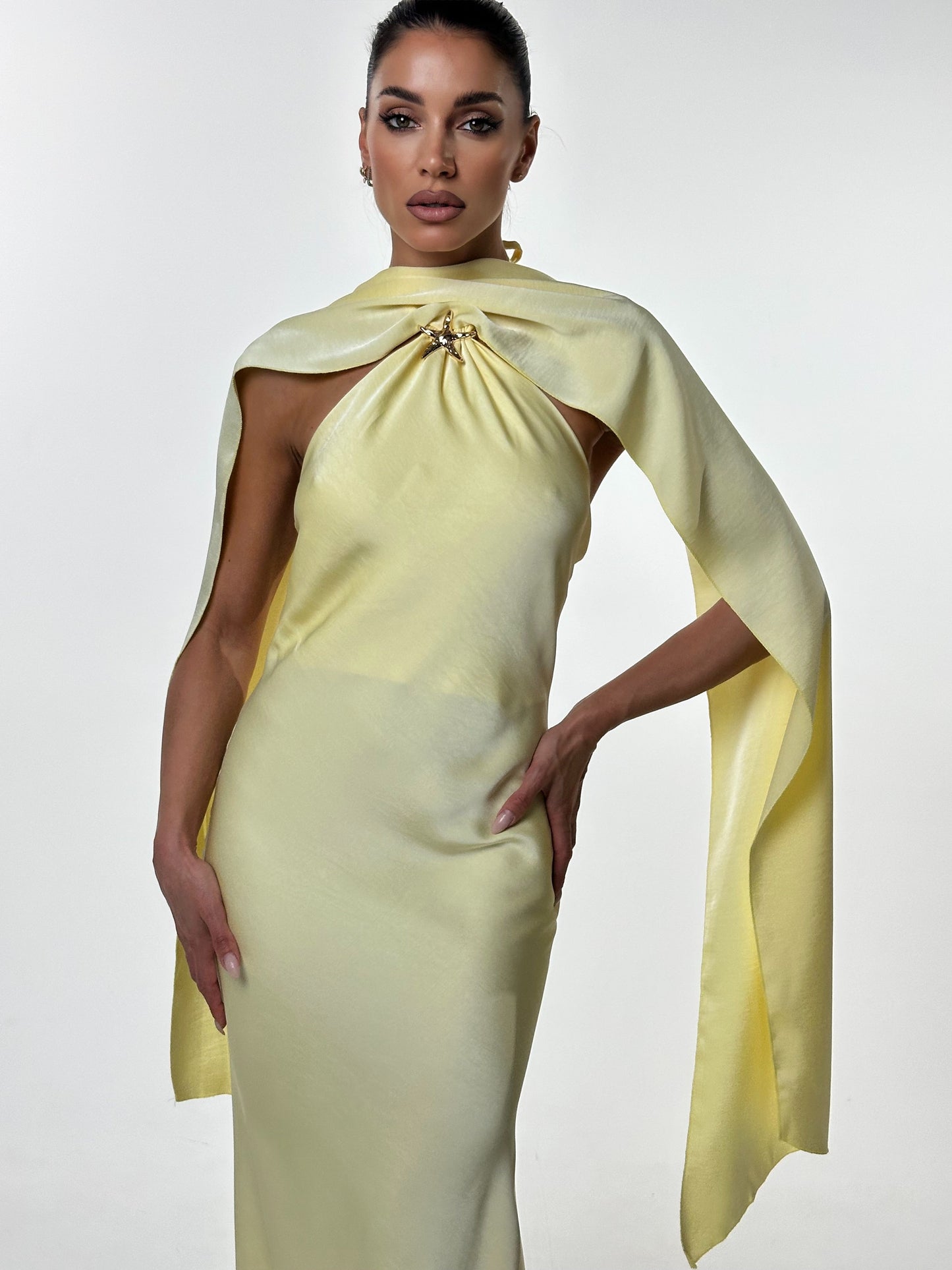 AMELIA DRESS BUTTER YELLOW