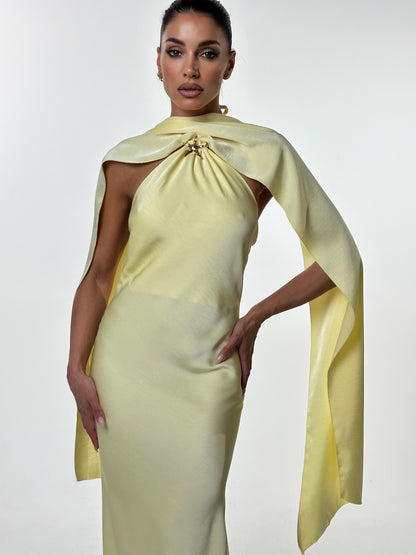 AMELIA DRESS BUTTER YELLOW