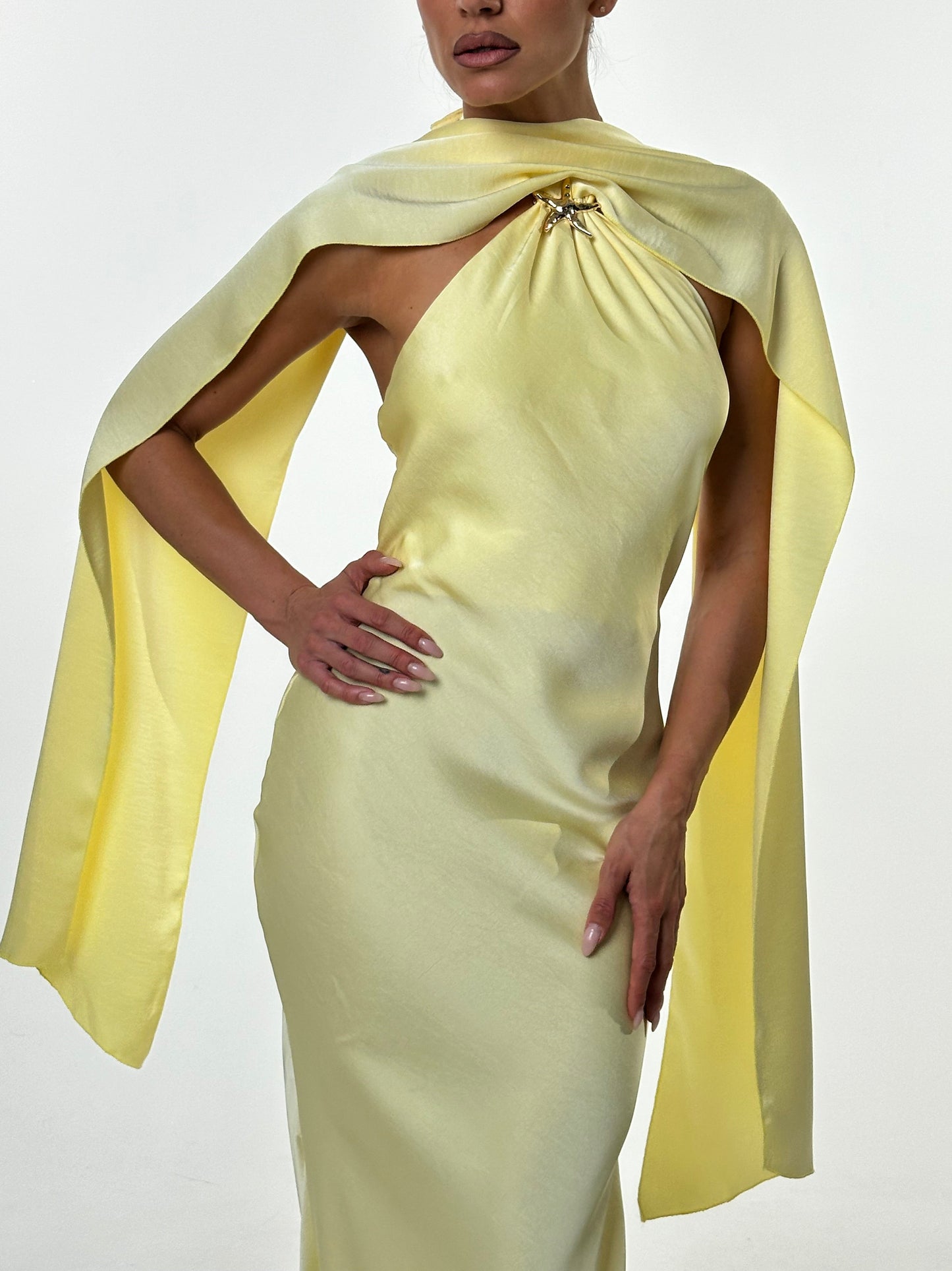 AMELIA DRESS BUTTER YELLOW