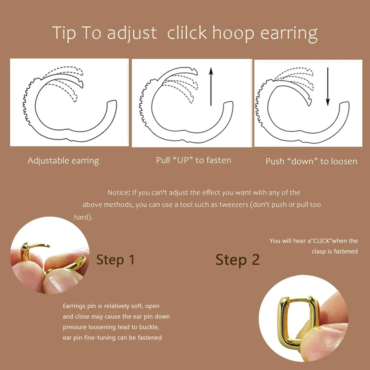 Boucles Cefiri Dorées