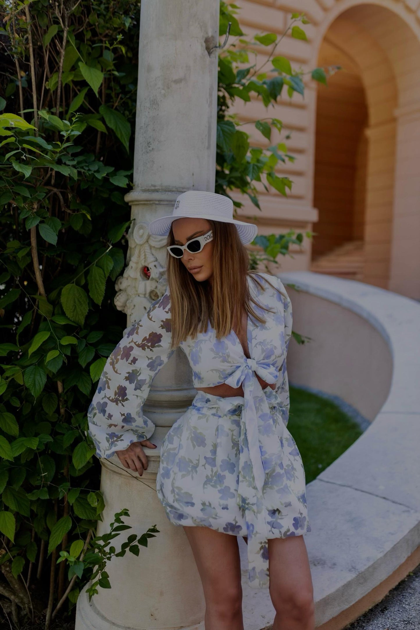 Blue Floral Duo Dress