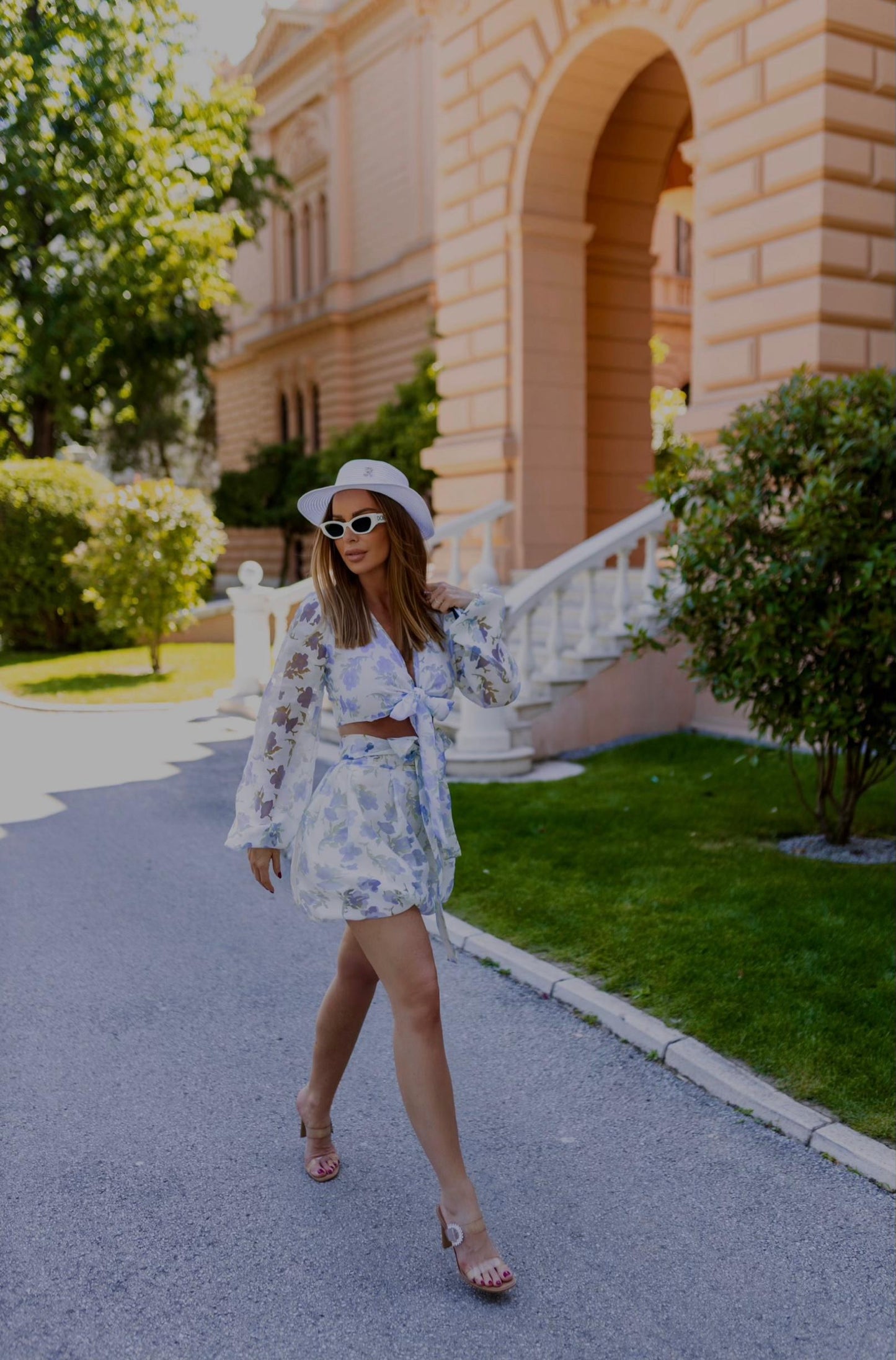 Blue Floral Duo Dress
